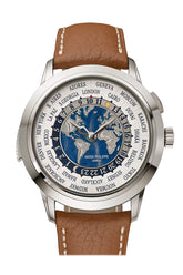 Patek Philippe World Time 40 Planisphere Dial White Gold Watch 5531G-010