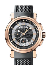 Breguet Marine Black Dial Rubber Mens Watch 5827Brz25Zu