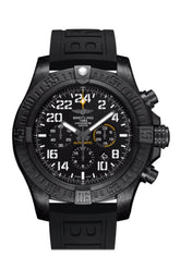 Breitling Avenger Hurricane Black Rubber Mens Watch Xb1210E4-Be89