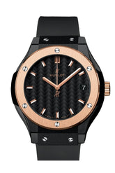Hublot Classic Fusion 33Mm Black Dial Rubber Watch 581.co.1781.rx / None