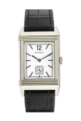 Jaeger Jlc Reverso 1931 White Gold Black Croc Silver Dial 2783520 Watch