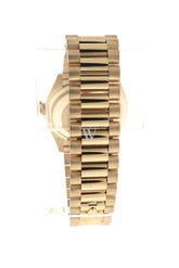 Rolex Day-Date 36 White Roman Dial Gold Diamond Bezel Watch 128348Rbr-0042 128348Rbr