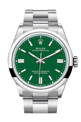 Rolex Oyster Perpetual 36 Green Dial Bracelet Watch 126000