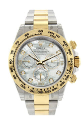Rolex Cosmograph Daytona Mother Of Pearl Diamond Dial Oyster Bracelet Watch 116503