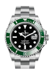 Rolex Submariner 41 Black Dial Kermit Green Bezel Automatic Chronometer Men’s Watch 126610Lv New