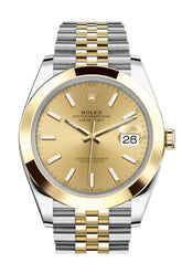Rolex Datejust 41 Champagne Dial Steel And 18K Yellow Gold Jubilee Men’s Watch 126303