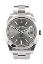 Rolex Datejust 41 Dark Rhodium Dial Automatic Men’s Watch 126300
