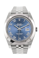 Rolex Datejust 41 Blue Roman Dial Automatic Jubilee Men’s Watch 126300