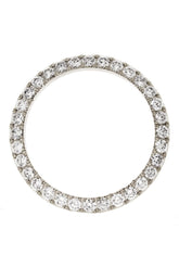 Custom Diamond Bezel Rolex Datejust Mens 36Mm 4Ct Solid 18K White Gold / Si None Custom-Bezel