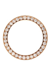 Custom Diamond Bezel Rolex Datejust Mens 36Mm 3.75Ct Solid 14K Rose Gold Pink / Si None Custom-Bezel