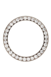 Custom Diamond Bezel Rolex Datejust Mens 36Mm 3.75Ct Stainless Steel White / Si None Custom-Bezel