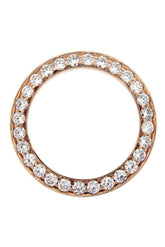 Custom Diamond Bezel Rolex Datejust Mens 36Mm 5.90Ct Solid 18K Rose Gold Pink / Si None Custom-Bezel