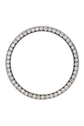 Custom Diamond Bezel Rolex Datejust Mens 36Mm 1.5Ct Stainless Steel White / Si None Custom-Bezel