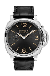 Panerai Luminor Due 3 Days Acciaio - 42Mm Black Dial Mens Watch Pam00676