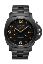 Panerai Tuttonero - Luminor 1950 3 Days Gmt Automatic Ceramica 44Mm Black Dial Mens Watch Pam00438