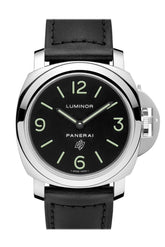 Panerai Luminor Base Logo Acciaio 44Mm Black Dial Mens Watch Pam01000