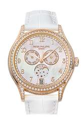 Patek Philippe Complications White Balinese Mother Of Pearl Dial Ladies Watch 4948R-001