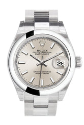 Rolex Datejust 28 Silver Dial Stainless Steel Ladies Watch 279160