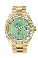 Rolex Datejust 28 Mint Diamond Dial Bezel President Ladies Watch 279138Rbr