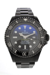 Rolex Black-Pvd Sea Dweller Deepsea Black Blue Dial Stainless Steel Boc Coating Oyster Automatic