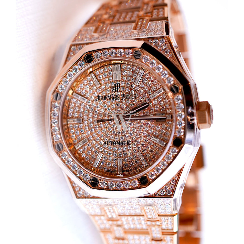 Audemars Piguet Royal Oak Silver Dial Automatic Ladies Watch 15452Or.zz.1258Or.02