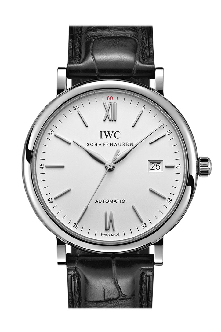 IWC Portofino on Strap 40 Silver Dial Watch IW356501