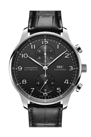 IWC Portuguese SS 41 Black Dial Watch IW371609