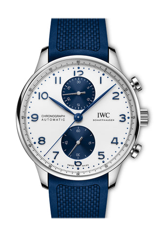 IWC Portuguese SS 41 Silver Dial Titanium Watch IW371620