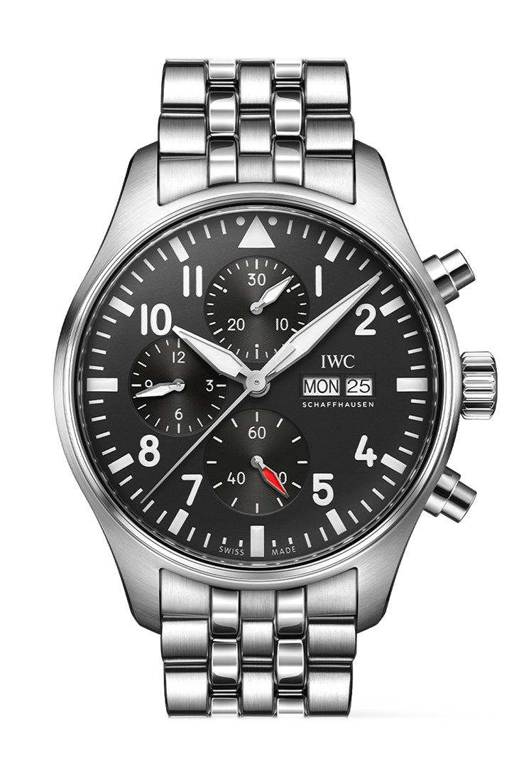 IWC Pilot Chronogragh 43 Black Dial Watch IW378002