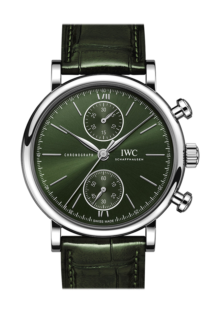 IWC Portofino Chronogragh 39 Green Dial Watch IW391405