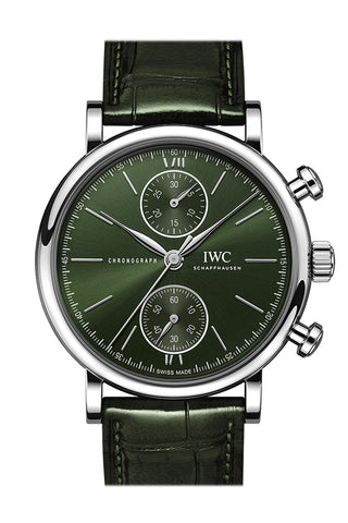 IWC Portofino Chronogragh 39 Green Dial Watch IW391405