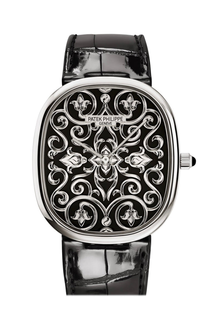 Patek Philippe Ellipse Black Enameled Dial Watch 5738/51G-001