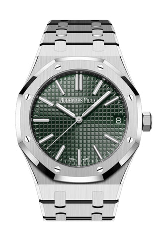 Audemars Piguet Royal Oak 41 Khaki Green Dial 50Th Anniversary Watch 15510St.oo.1320St.04 Dcm