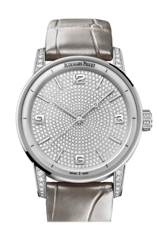 Audemars Piguet Code brilliant-cut diamonds Dial White Gold Watch 15210BC.ZZ.D128CR.01