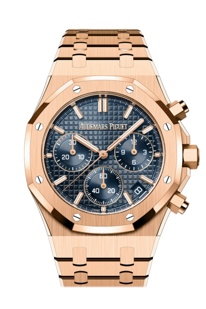 Audemars Piguet Royal Oak Bleu nuit nuage 50 Pink Gold Watch 26240OR.OO.1320OR.05