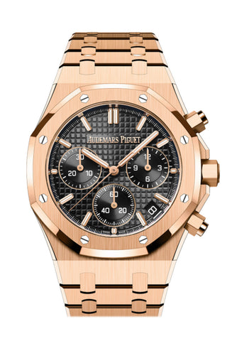 Audemars Piguet Royal Oak Black Pink Gold Watch 26240OR.OO.1320OR.05