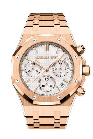 Audemars Piguet Royal Oak Silver Dial Pink Gold Watch 26240OR.OO.1320OR.07