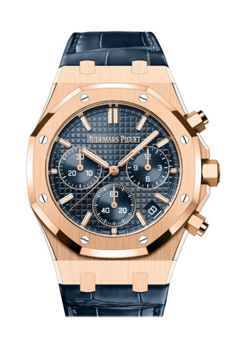 Audemars Piguet Royal Oak Blue Dial Pink Gold Watch 26240OR.OO.D315CR.02