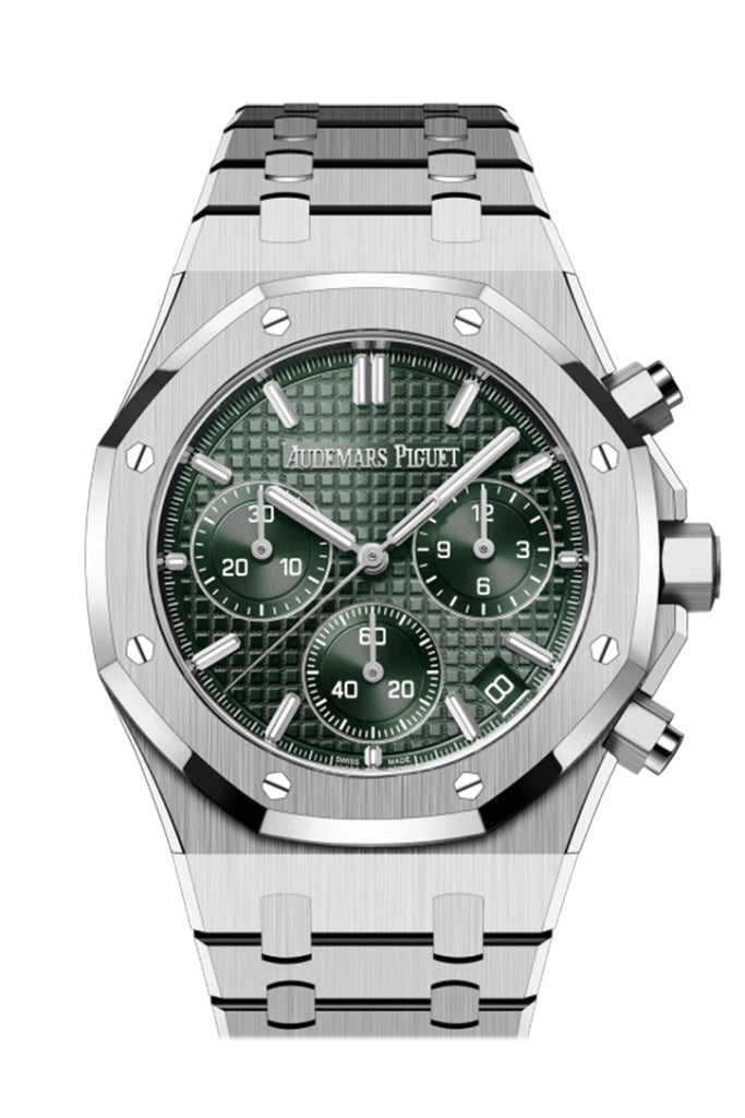 Audemars Piguet Royal Oak Khaki Green Stainless Steel Watch 26240St.oo.1320St.08