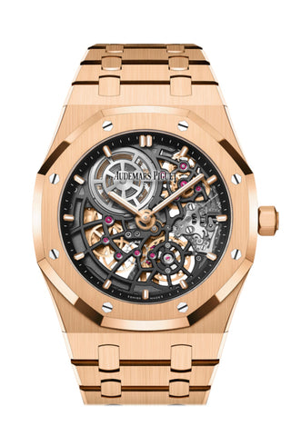 Audemars Piguet Royal Oak Jumbo Extra Thin Openworked Rose Gold Watch 16204Or.oo.1240Or.03