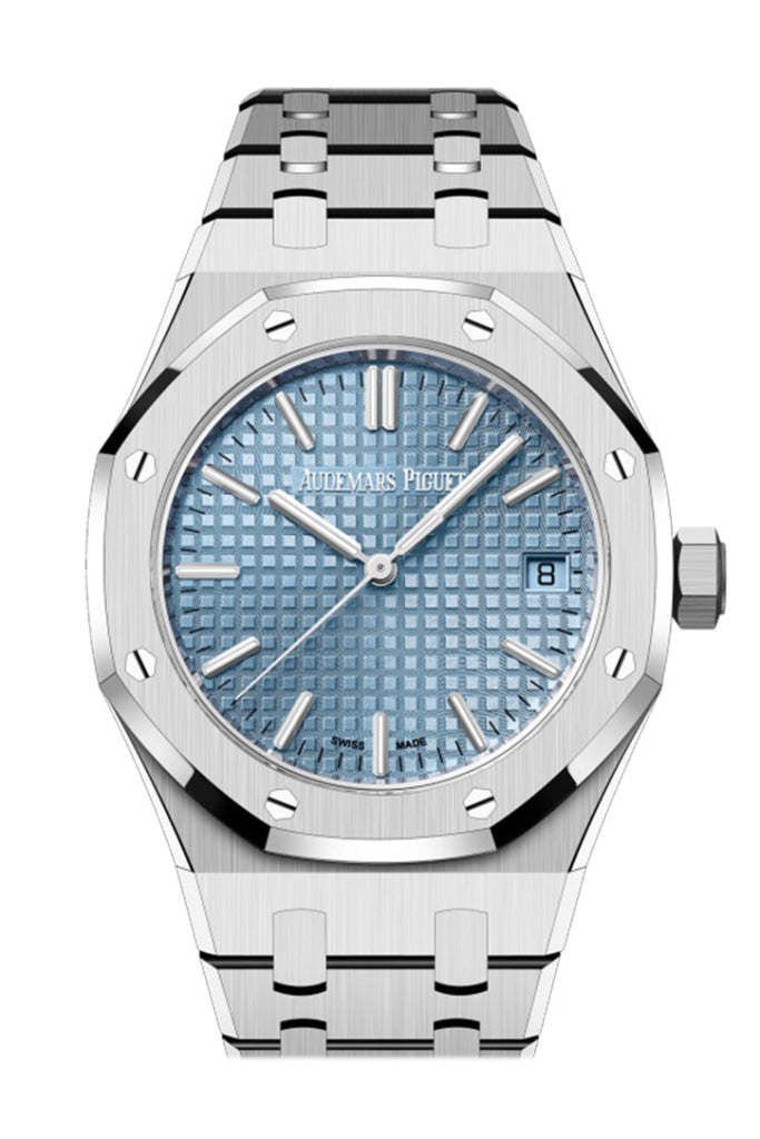 Audemars Piguet Royal Oak Light Blue Dial Stainless steel Watch 15550ST.OO.1356ST.08