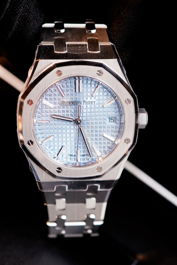 Audemars Piguet Royal Oak Light Blue Dial Stainless Steel Watch 15550St.oo.1356St.08