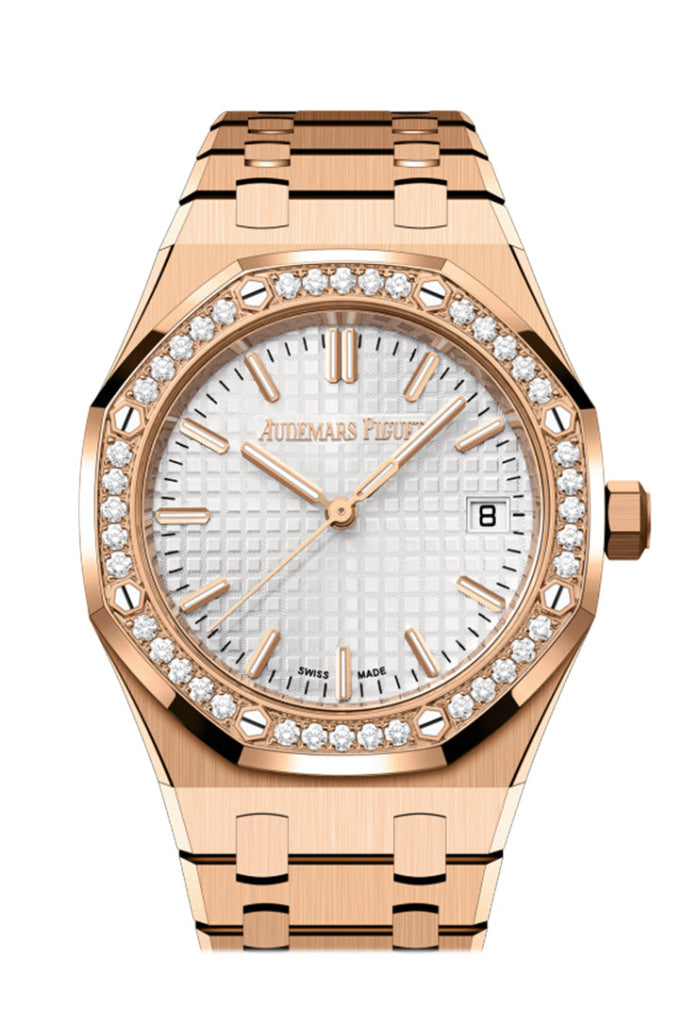 Audemars Piguet Royal Oak 34 Rose Gold Watch 77451Or.zz.1361Or.03