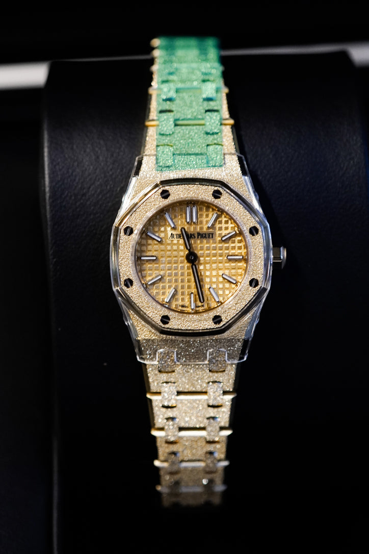 Audemars Piguet Royal Oak Mini Frosted Gold Yellow Gold Dial Quartz 67630BA.GG.1312BA.01