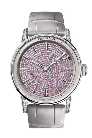 Audemars Piguet Code 11.69 38 Dial pink sapphires and diamonds White Gold 77410BC.ZZ.D132CR.01