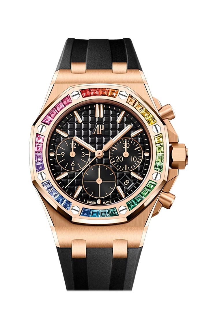 Audemars Piguet Royal Oak Offshore 37 Dial Black Pink Gold 26236OR.YY.D002CA.01