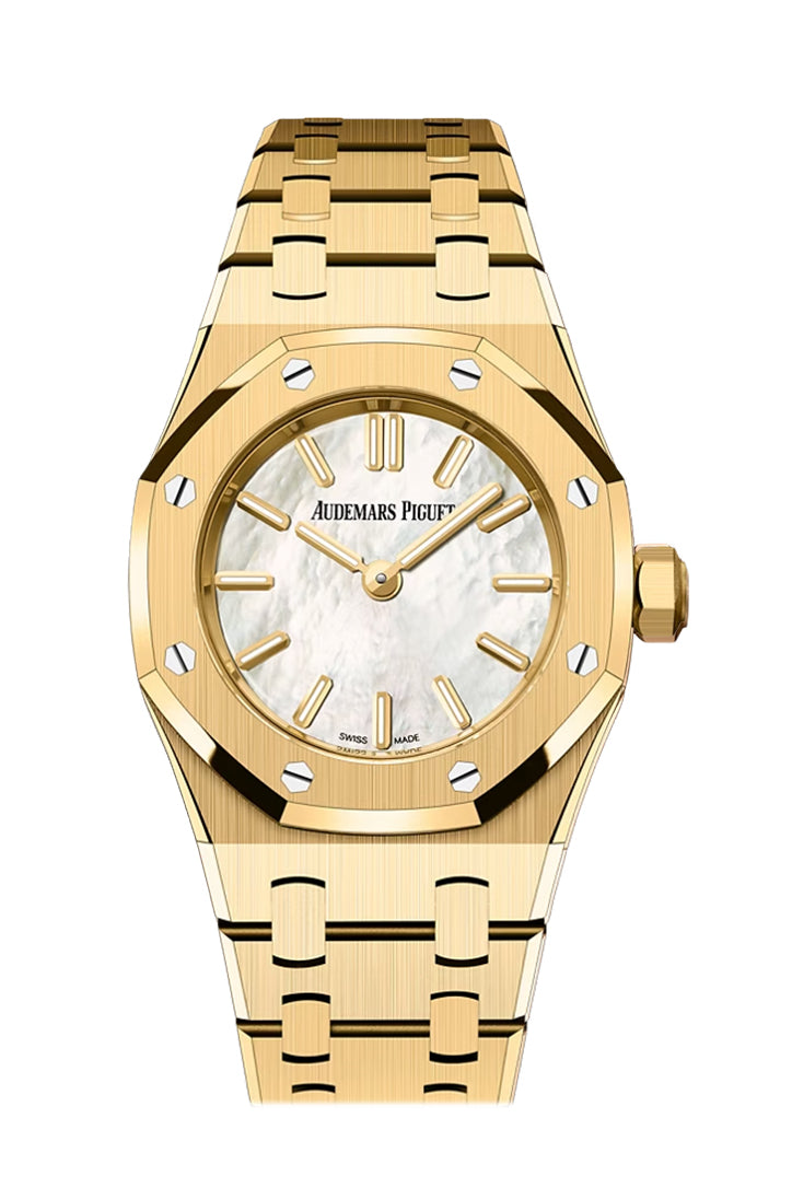 Audemars Piguet 67630BA.OO.1312BA.03-B Royal Oak 23 Mini 18K Yellow Gold MOP Dial