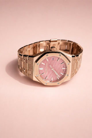 Audemars Piguet 77450OR.OO.1361OR.01 Royal Oak 34 Dial Pink Gold Pink Gold