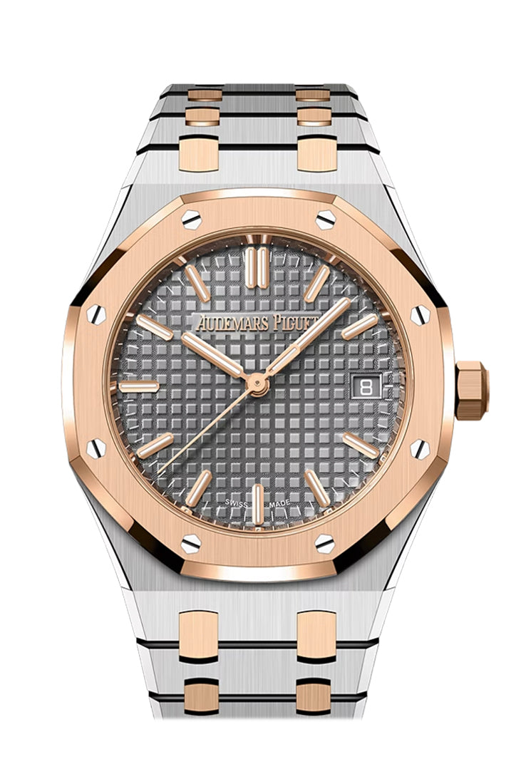 Audemars Piguet Royal Oak 34 Grey Dial Grande Tapisserie Stainless Steel 77450SR.OO.1361SR.03