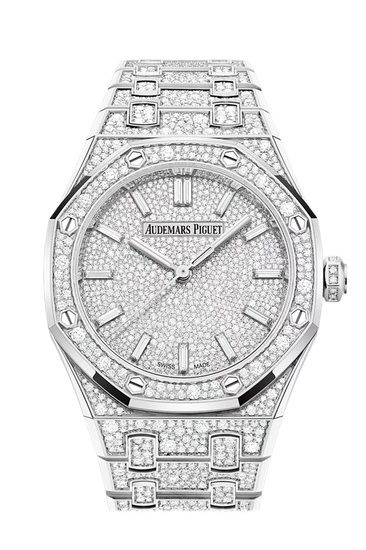 Audemars Piguet Royal Oak 34 Diamond Dial White Gold White Gold 77452BC.ZZ.1365BC.01